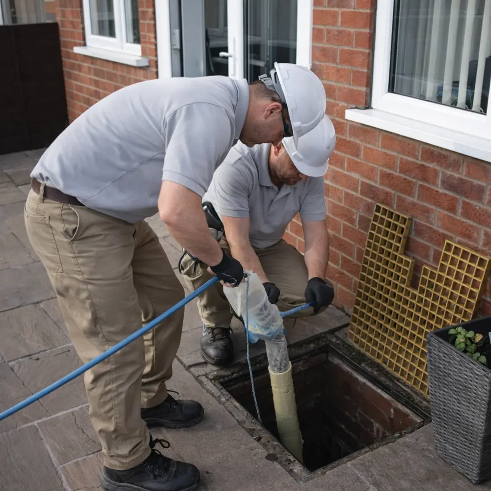 Blocked drain repair service in Bampton
